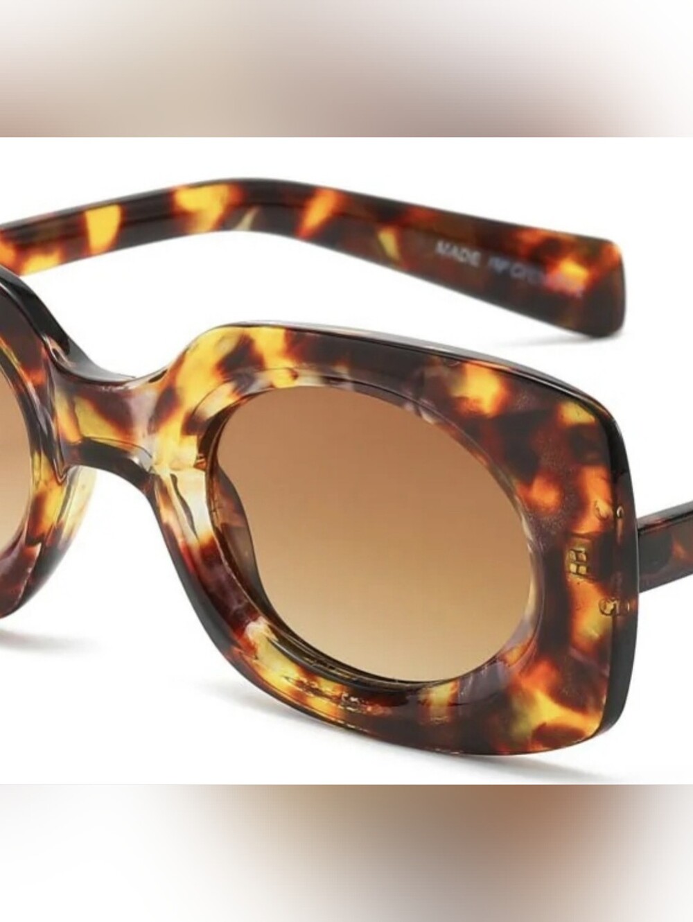 Geometric "Tort" Sunglasses - UV400 Protection - Picture 5 of 6
